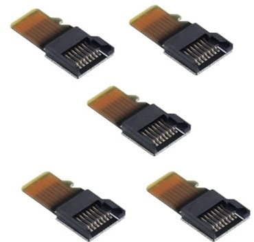 chenyang 5 Pack Micro-SD-TF-Speicherkartenadapter, Micro-SD-TF-Kartenleser-Konverter, Stecker auf Buchse, Verlängerungsadapter für Auto-GPS-Telefon