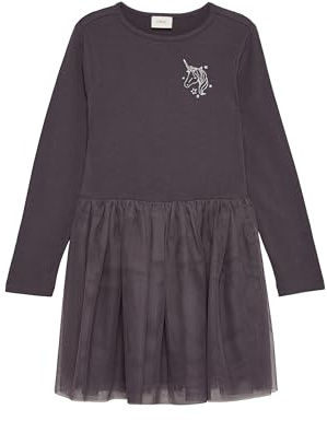 s.Oliver Jersey-Kleid mit Tüllrock und Glitzer-Print