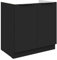 Küchen Spülenunterschrank 80 cm Siena Schwarz Küche Küchenzeile Küchenblock