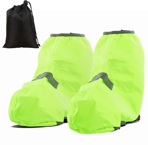 Naapesi wasserdichte Überschuhe Fahrrad mit Aufbewahrungstasche, Unisex Regenüberschuhe Fahrrad Wasserdicht, Regenschuhe Fahrrad Überzieher mit Wasserdichter, Bike Gaiter