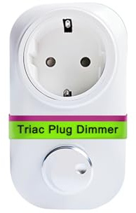 Bilihondim Steckdosendimmer|LED und Halogen Dimmer|Plug & Play Drehschalter Nur für dimmbare Leuchten geeignet