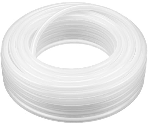 QWORK® Tuyau d'air en PVC transparent 25m, 4 * 6 mm, pour bassins et aquariums