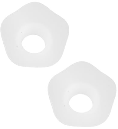 Toyvian 2 Pezzi Inserti per Flangia in Silicone da 17mm per Tiralatte Indossabili da 24mm, Riutilizzabili, Compatibili, Delicati sulla Pelle senza Mani per Mamme Durante L'allattamento