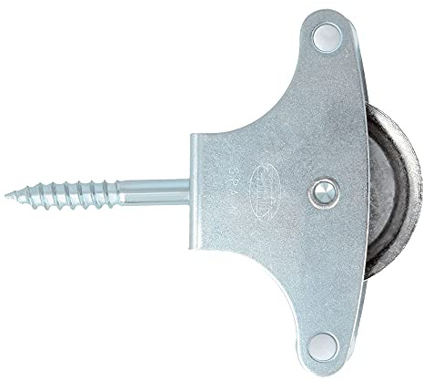 Amig - Polea para tendederos de Ropa - Acero - Roldana metálica de 39mm - Incluye Tornillo de sujeción y guías