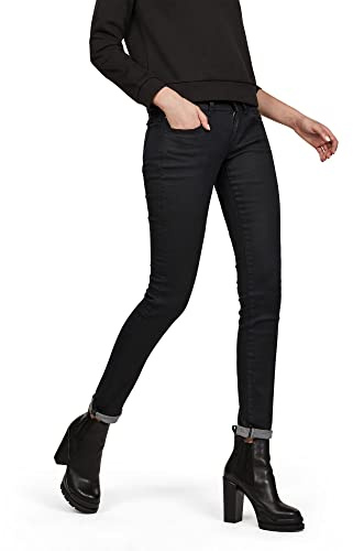 G-STAR Lynn Mid Waist Skinny Jeans Mujer, Azul (3D Dark Aged 60885-8469-2967), 23W / 30L