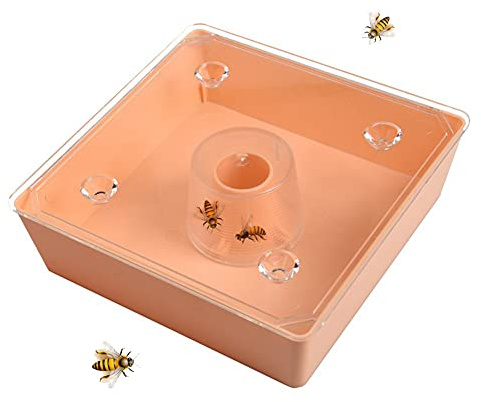 MOU Hummingbird Feeders for Outdoors Beehive Top Feeder Bee Feed Water European Square Feeder Beekeeping Beekeeper Tool