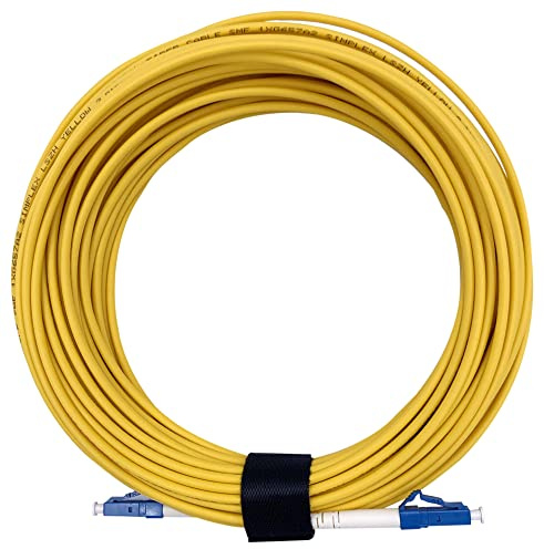 Elfcam® - LC/UPC till LC/UPC Simplex singelläge 9/125μm fiberoptisk kabel, LSZH optisk strumpeband (40M)