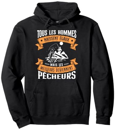 La Pêche Retraite Homme Humour Rigolo Original pour Pêcheur Sweat à Capuche