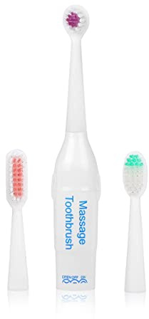 Cepillo de dientes eléctrico para mascotas, cepillo de dientes para perros, seguro con ondas acústicas, kit de herramientas de limpieza para el cuidado dental de mascotas con 3 cabezales de cepillo