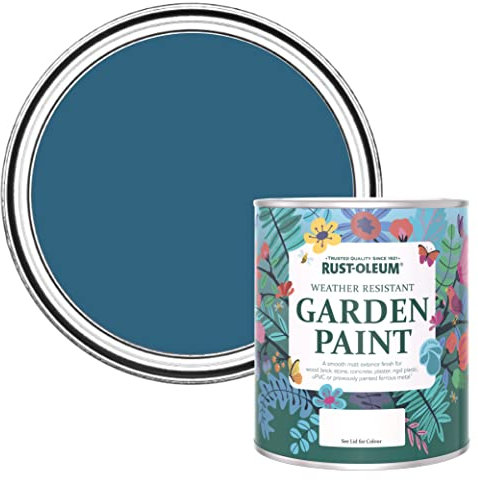 Rust-Oleum Blue Mould Resistant Garden Paint in Matt Finish - Cobalt 750ml