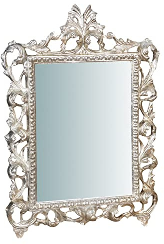 Biscottini Vintage-Spiegel 60 x 44 cm | Wandspiegel für Badezimmer und Schlafzimmer | Eingangsspiegel