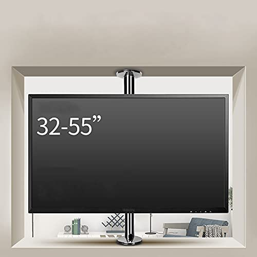 GGZONE TV Wall Mount Adjustable Height TV Stand, Rotating TV Cabinet Rotating Base, Fits 32-55 Inches TV Mount, Holds Up To 99Lb beautiful scenery