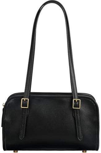 MINKARS Swing Bag, Zip Shoulder Bag Purse, Schwarz