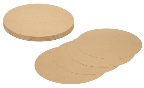 sourcing map 24 cartoncini rotondi da 33 cm, in cartone spesso, per artigianato, pittura, progetti fai da te, decorazione per bacheche, colore kraft
