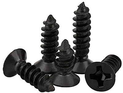 PRETYZOOM 100piezas Tornillos Autorroscantes Para Paneles Yeso Clavos Avellanados Madera Tornillo Cabeza Plana