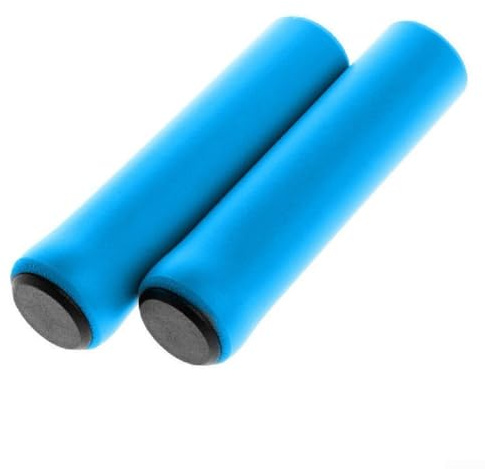 Silicone Handlebar Covers for Bikes with Soft Foam Grip for Comfortable and Safe Riding (Blue)
