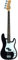 EKO GUITARS VPJ280 - Basso Elettrico 4 Corde, Serie Tribute Starter, Corpo in Pioppo, Manico in Acero e Tastiera 21, 2 Pickup JB e PB, Controlli separati Volume e Tono, Colore Black
