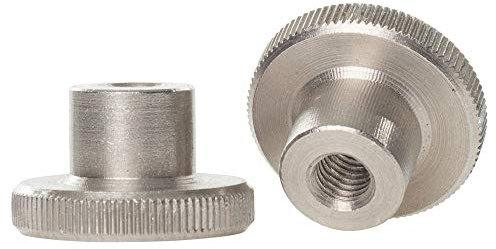 3mm / M3 Stainless Steel High Knurled Thumb Nuts Hand Grip Knobs DIN 466-1 Nut