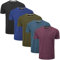 Charles Wilson 5 Pack Plain Crew Neck T-Shirt (Small, Dark Essentials 43)