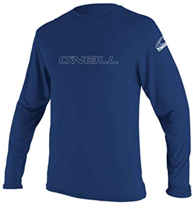 O'Neill Basic Skins L/S Sun Shirt - Navy, 2XL