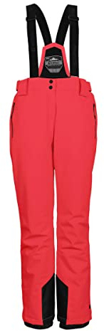 killtec Damen Funktionshose/Skihose mit abnehmbaren Trägern, Kantenschutz und Schneefang - KSW 249 WMN SKI PNTS, neon-Coral, 38, 37559-000