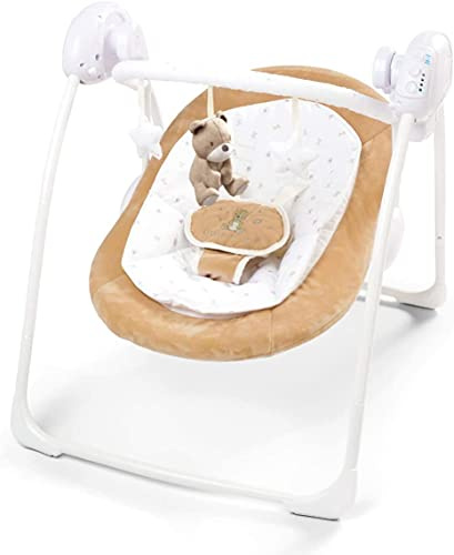 Teddy Foldable Electric Baby Swing Speed Control Timer Music & Toys, 80