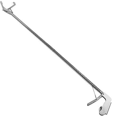 HEMOTON 47-Zoll-Schlangenzange Standard-Reptilien-Schlangengreifer-Fangwerkzeug Reptilien-Greifer Rassel Schlangenfangwerkzeug Mit Breitem Maul Und Verriegelung