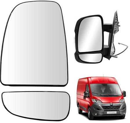 Convitex Glace Retroviseur Exterieur Gauche pour Ducato Boxer Jumper 2006- Chauffant