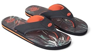 Animal Jekyl Mens Flip-Flops - Slip-on, Lightweight & Comfortable with Soft Padded upper Straps - Best for Spring Summer, Beach & Outdoors Burnt Orange (02) Adult Shoe Size 9