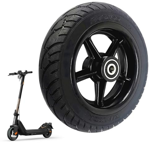 Sporgo Neumáticos para Patinete Eléctrico de 8 Pulgadas: Ruedas de Goma Maciza 200 × 50 mm, Repuesto para Scooter, No Neumáticos con Buje