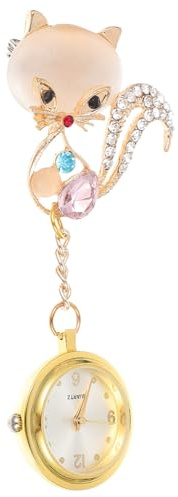 LIGIGWASH Reloj De Solapa para Enfermera Cabeza De Reloj De Elegante De Material Metálico para Examen De o Obsequio De Enfermera