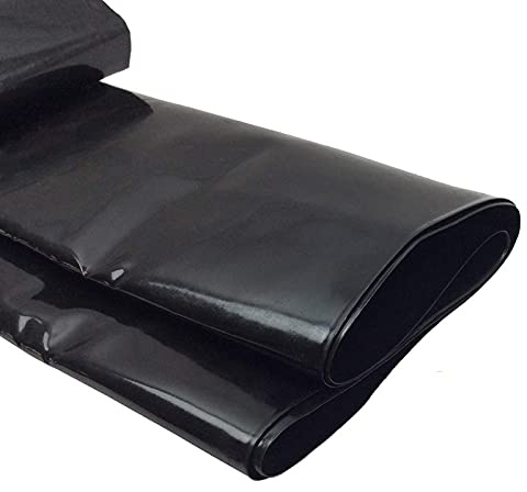 Fodera per laghetto in HDPE da 2 x 3 m a 11 x 12 m, membrana impermeabile nera per piscine da giardino, stagni koi, ruscelli e fontane, pelli durevoli per laghetto per cortile caratteristiche idriche