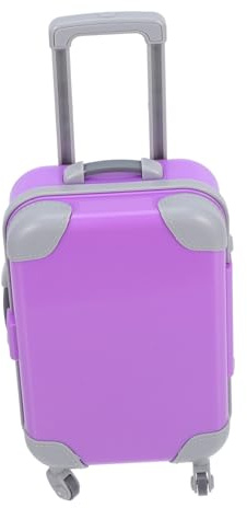 POPETPOP Mini Valise Poupée Miniature Réaliste pour Maison de Poupée Accessoire Léger Décoration et Fonctionnelle pour Voyage Imaginaire