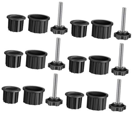 SHINEOFI Kit de Bouchons Anneau pour Support de Parasol de Remplacement Plastique pour Parasol avec Filetage Adaptés aux Balcons et Jardins Protection Anti-Vent et Stabilisateur