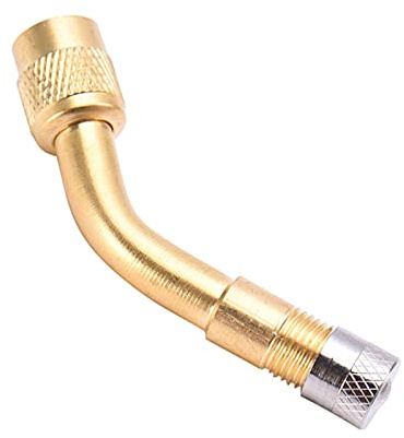 Valvola Schrader in ottone a 135 gradi con adattatore di estensione per auto, camion, moto, veicoli ricreativi
