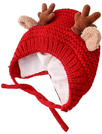 Veemoon 1pieza Gorro De Forro para Bebés Sombrero De Navidad De para Frío y Unisex