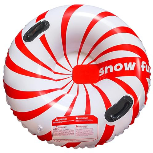 Snow Tube 33, 5 Zoll Schlitten für Erwachsene, Aufblasbarer Schneeschlitten mit Griffen Robuster Schlitten für Erwachsene Verdicktes Schneespielzeug für den Winter Stil 1 für