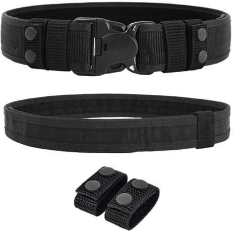 2 st tävlingsbälte set för Uspsa Ipsc, dubbelskiktad nylon, krok och ögla, justerbart rigg bälte för lagstiftning
