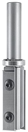 ENT 20325 Wendeplatten Bündigfräser HW, Schaft (S) 12 mm, Durchmesser (D) 19 mm, NL 50 mm, mit Kugellager