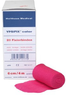 Ypsifix Fixierbinde - glatt / pink - 20 Rollen