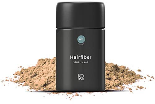KÖ-HAIR FIBERS, infoltimento per capelli, capelli chiari e parzialmente lisci, attaccatura dei capelli nasconde in caso di perdita di capelli, polvere per capelli, 12 g, biondo medio