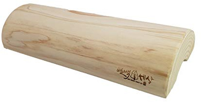 Hinoki Cuscino terapeutico in legno di cipresso rigidità al collo, alle spalle, alla salute della colonna vertebrale e al rilassamento (30,5 x 5,1 cm)