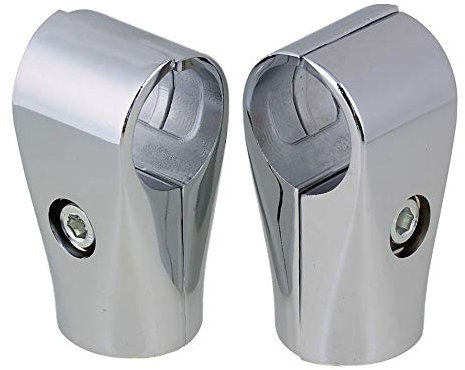 32mm ID Silber Aluminium Zwei Wege Regal Display Rack Gerüst Rohrverbinder Rohrfittings Packung von 2 Stück