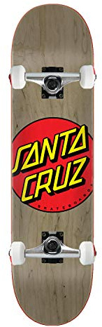 Santa Cruz Skateboard Assembly Classic Dot Grey 8.375 x 31.83 Complete