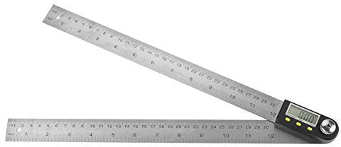 Winkelmesser-Digital Winkelmesser Winkelmesser 0-300 mm Edelstahl Elektronischer Winkelmesser Digital Goniometer Winkelmesser Gehrungsmesser Lineal für die Holzbearbeitung Schreinerbau DIY