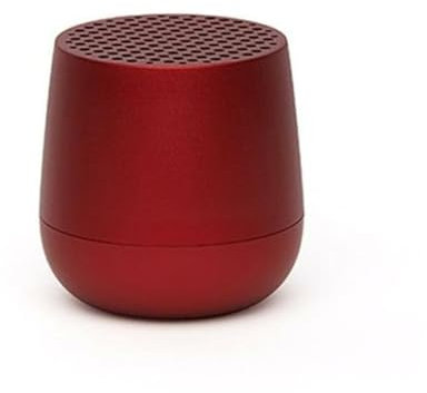 Lexon MINO+ Portable Bluetooth Mini Speaker with HD sound, Rechargeable and Pairable - Dark Red