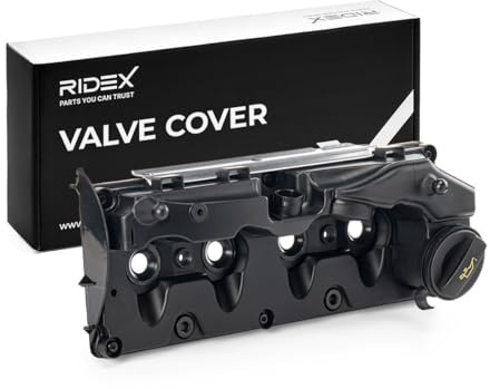 RIDEX 977C0018 Tapa de balancines con junta de cubierta de válvula con tapa Compatible con VW Polo V Hatchback 6R1, 6C1