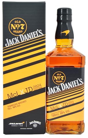 Jack Daniel's Old No.7 - Tennessee Whiskey - McLaren Limited Edition 2023 - In edler Geschenkverpackung - Zwei ikonische Marken, eine unverwechselbare Flasche - 0.7L/40% Vol.