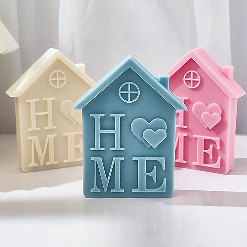 Home House Molds House Resin Mold House - Resin Casting Silicone Molds for Home Decor & Candle Making Wave Spiral Mold