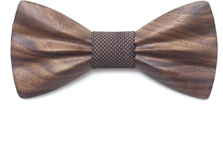 Pajarita para hombre de madera, pajarita de madera para hombre ajustable con gancho, corbata de mariposa ya anudada para fiestas, pajarita de boda, negocios, fiesta, trabajo